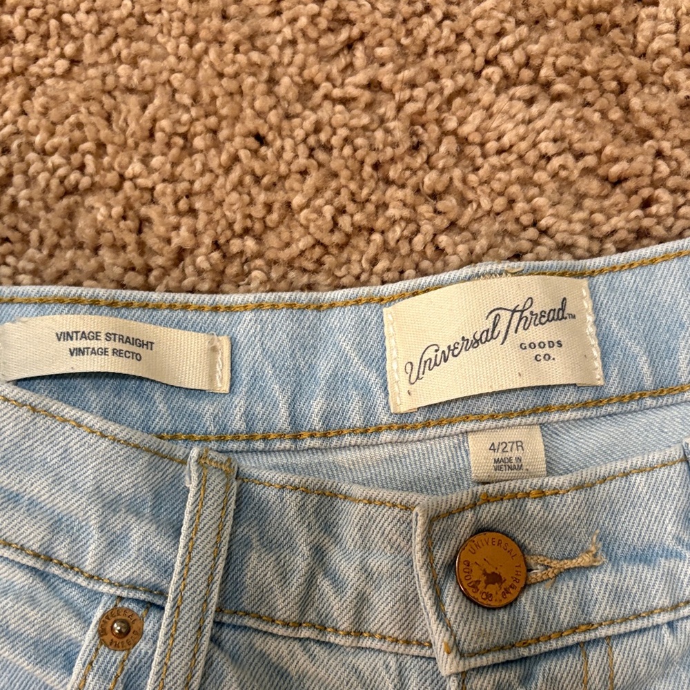 Light Blue High-Rise Women's Jeans - Picture 2 of 5